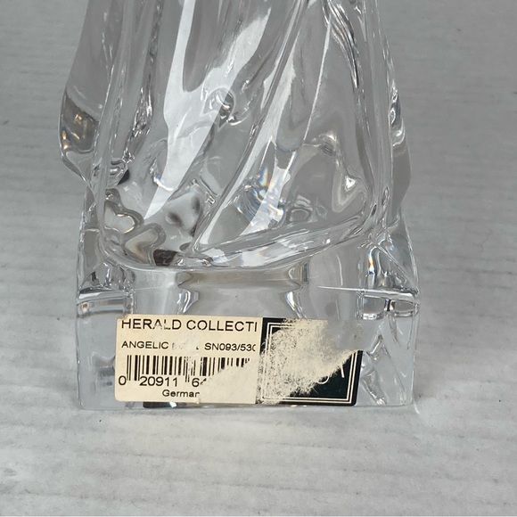 Mikasa Herald Collection Lead Crystal Hark The Herald Angel Playing Mandolin 8" - Picture 4 of 11